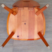 Set of 2 low pine chairs by Carl Malmsten for Svensk Fur 1950