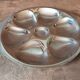 Set of 4 metal oyster plates