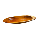 Oval wooden dish