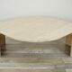 Coffee table in Italian travertine years 70