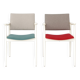 Paire de fauteuils vintage blancs, Allemagne années 1970, chaises de salle à manger du milieu du siècle