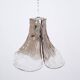 3 leafed murano glass pendant lamp by Carlo Nason for Mazzega