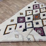 Handmade wool Berber rug 240 X 148 CM