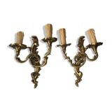 Paire d’appliques en bronze