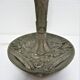 Lampe art déco bronze patine gris argent