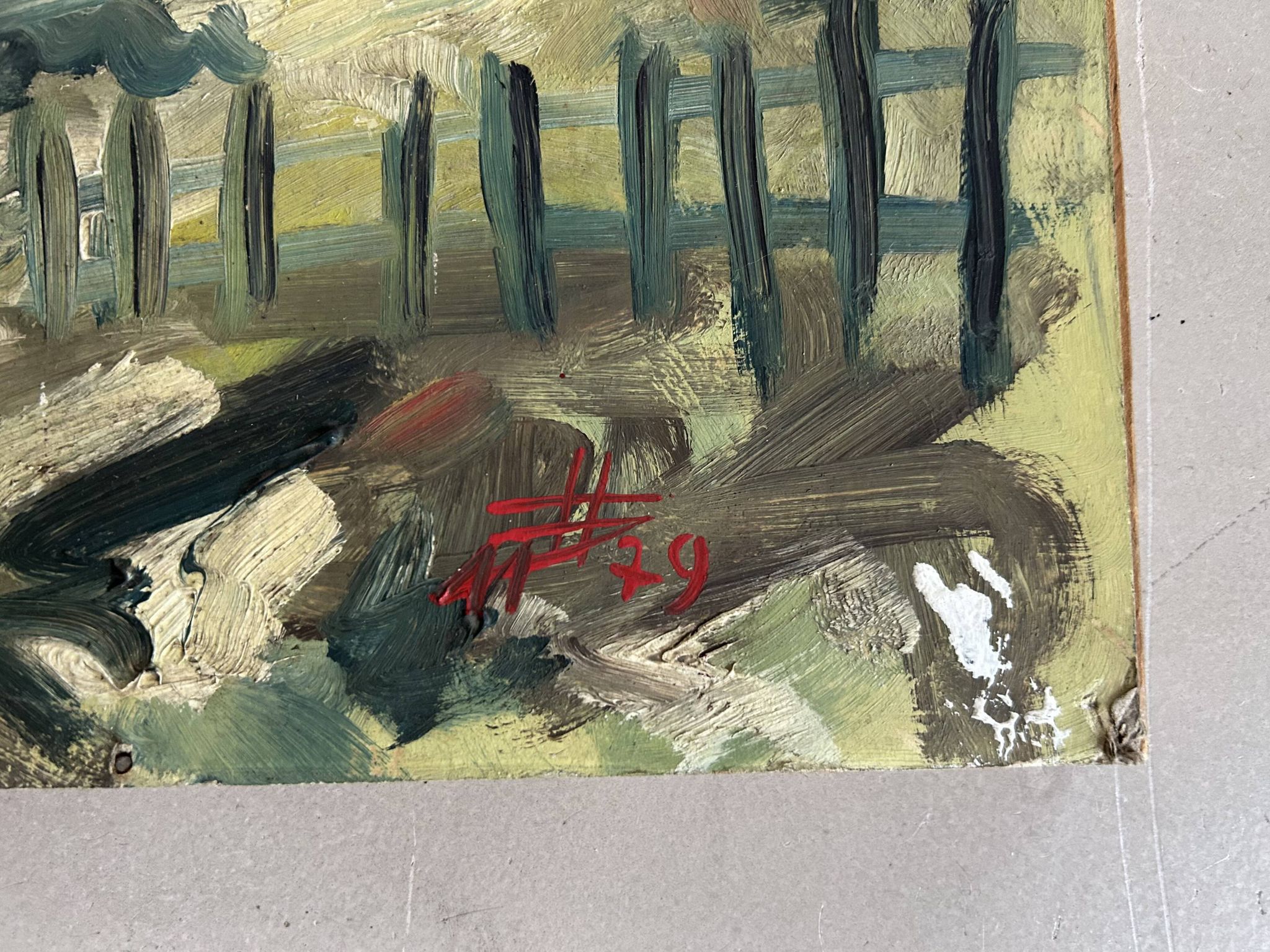Tableau ancien signé