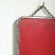 Vintage barber mirror with chain