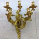 Paire d'appliques murales Louis XV en bronze