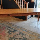 Solid oak farmhouse table 260x100