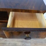 Pair of Art Decò bedside tables in mahogany