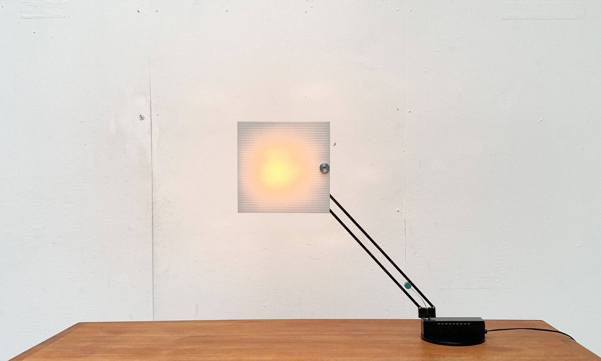 Postmodern table lamp W.O. by Sacha Ketoff for Aluminor, France, 1980s