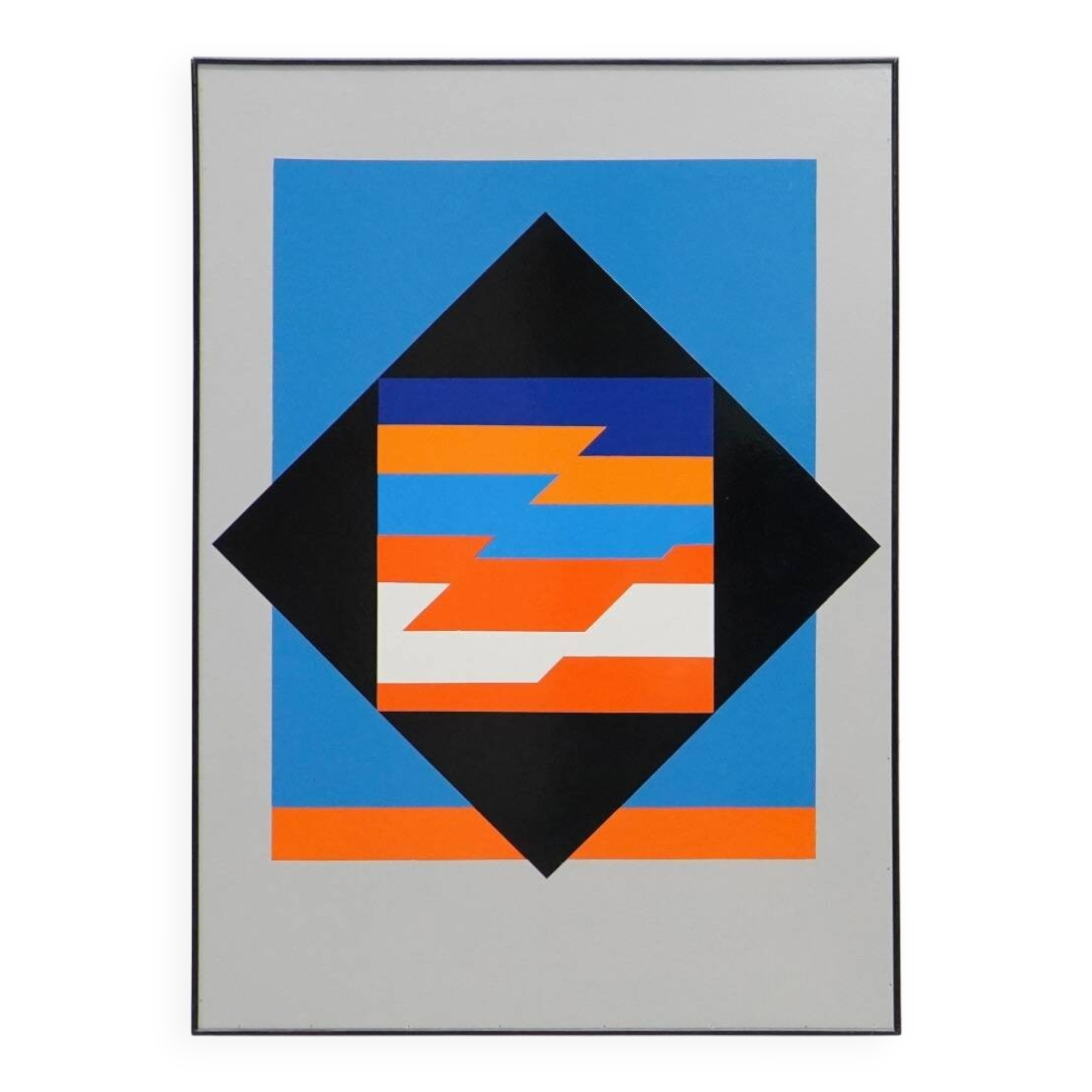 Guy Vandenbranden, Early XL Geometric Abstract Composition