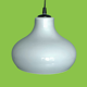 Large vintage opaline chandelier ~ 1970s