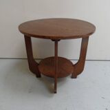 Art bDeco round oak coffee table