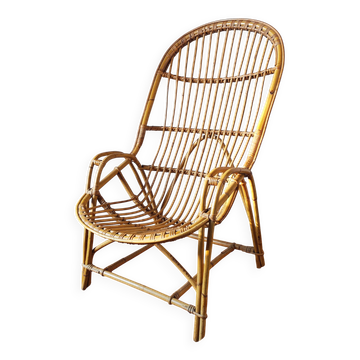 Rattan armchair 1950/60