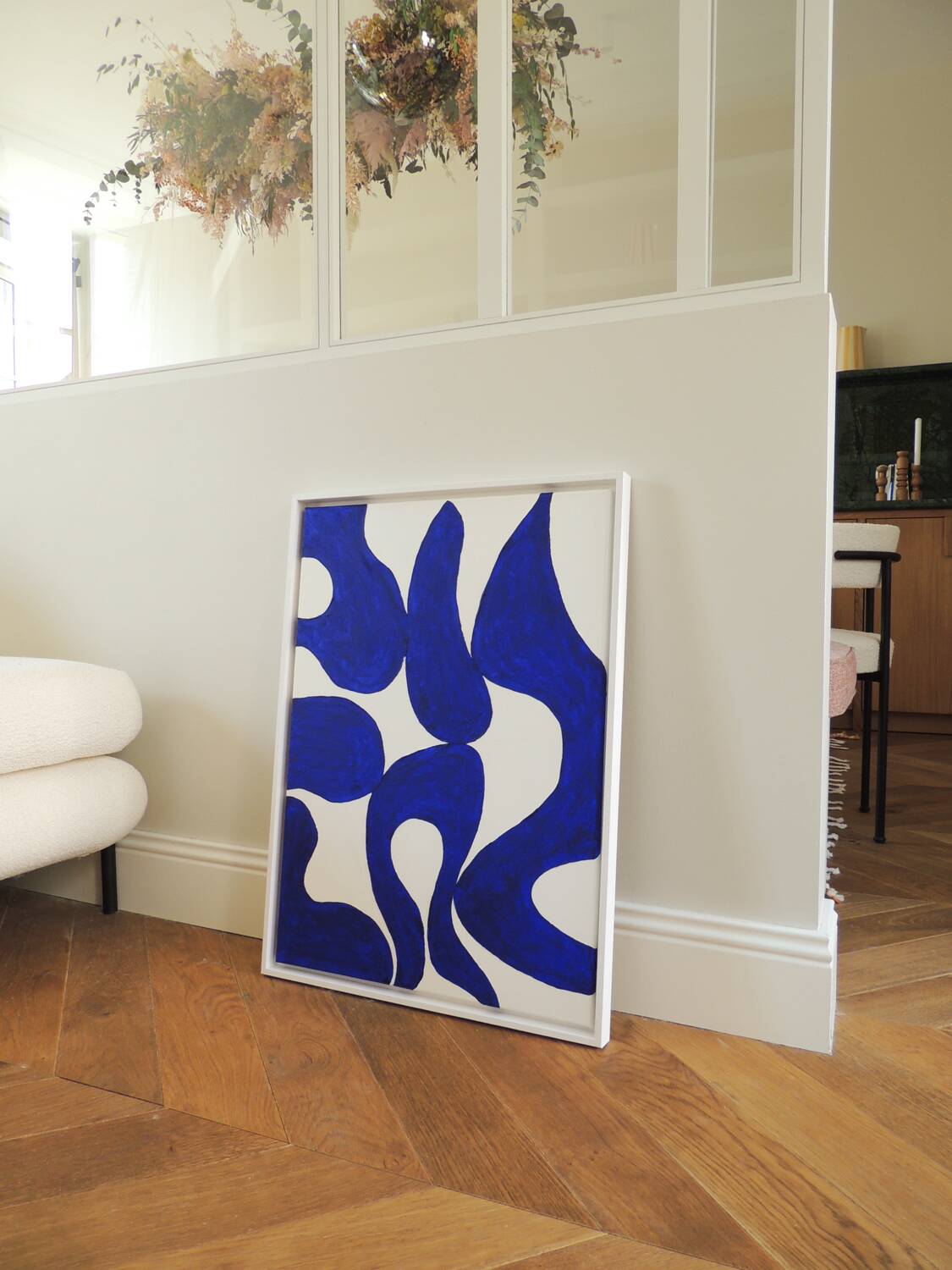 Majorelle blue painting