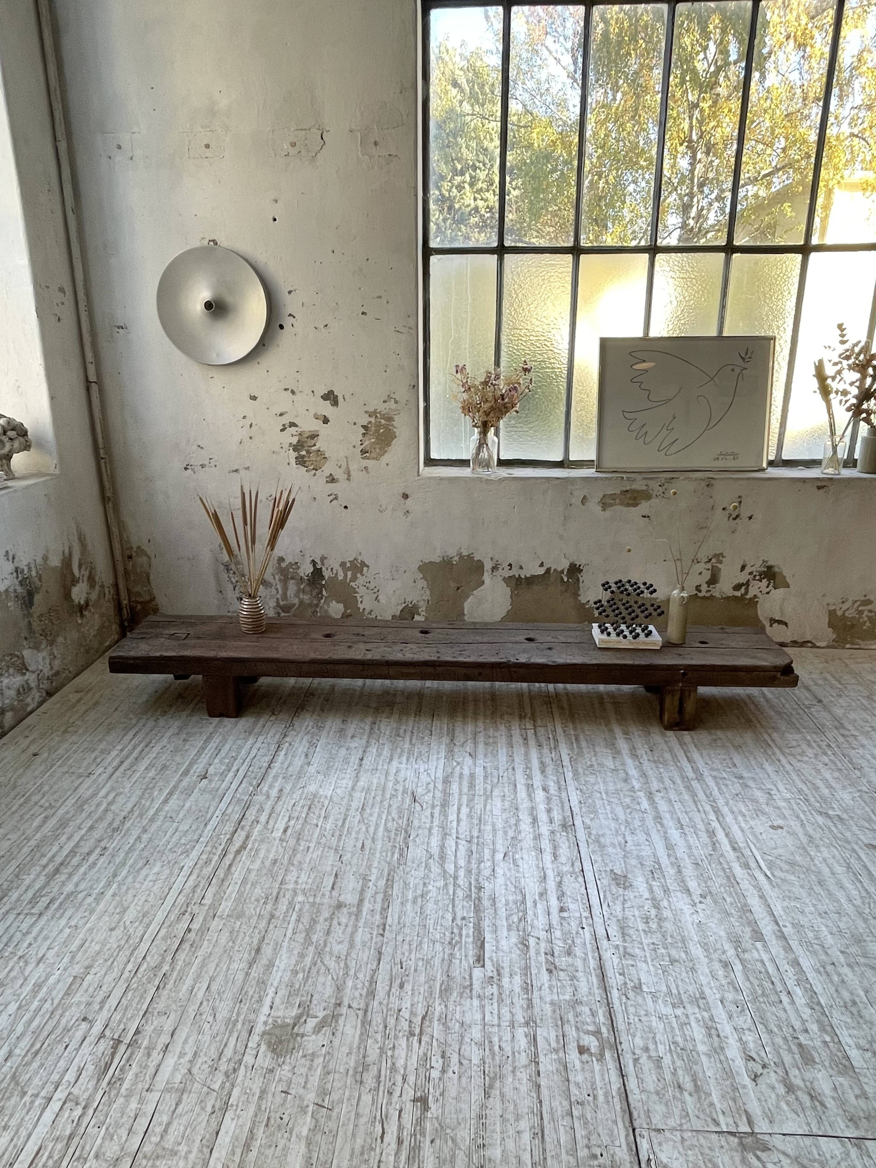 Workbench bench coffee table solid oak XXL