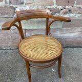 Viennese curved wood armchair Fischel circa 1920