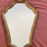 Louis XV shell beaded mirror