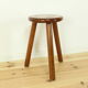 Tabouret de ferme tripode en bois