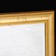 Miroir de cheminée en bois et stuc doré