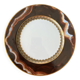 1 plate jacques garcia for bernardaud, limoges alabaster oriental model