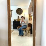 Mirror frame in old wood, 157 x 82 cm