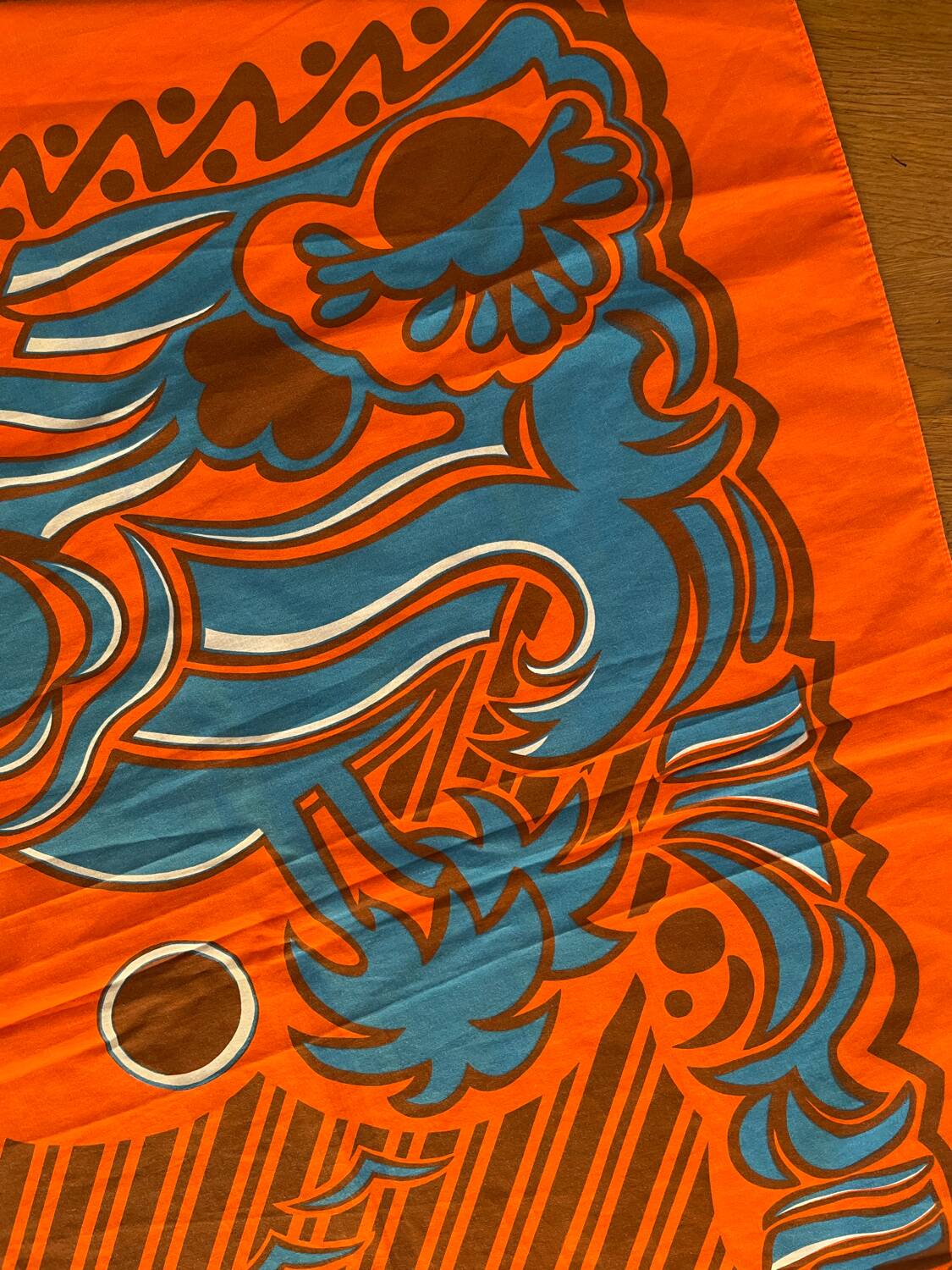 Seventies floral tablecloth