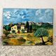 Provencal and pink landscape painting