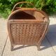 Rattan magazine rack