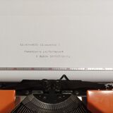 Silver Reed Silverette S Orange typewriter
