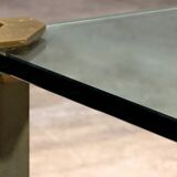 Table basse vintage en verre par Peter Ghyczy, modèle T24