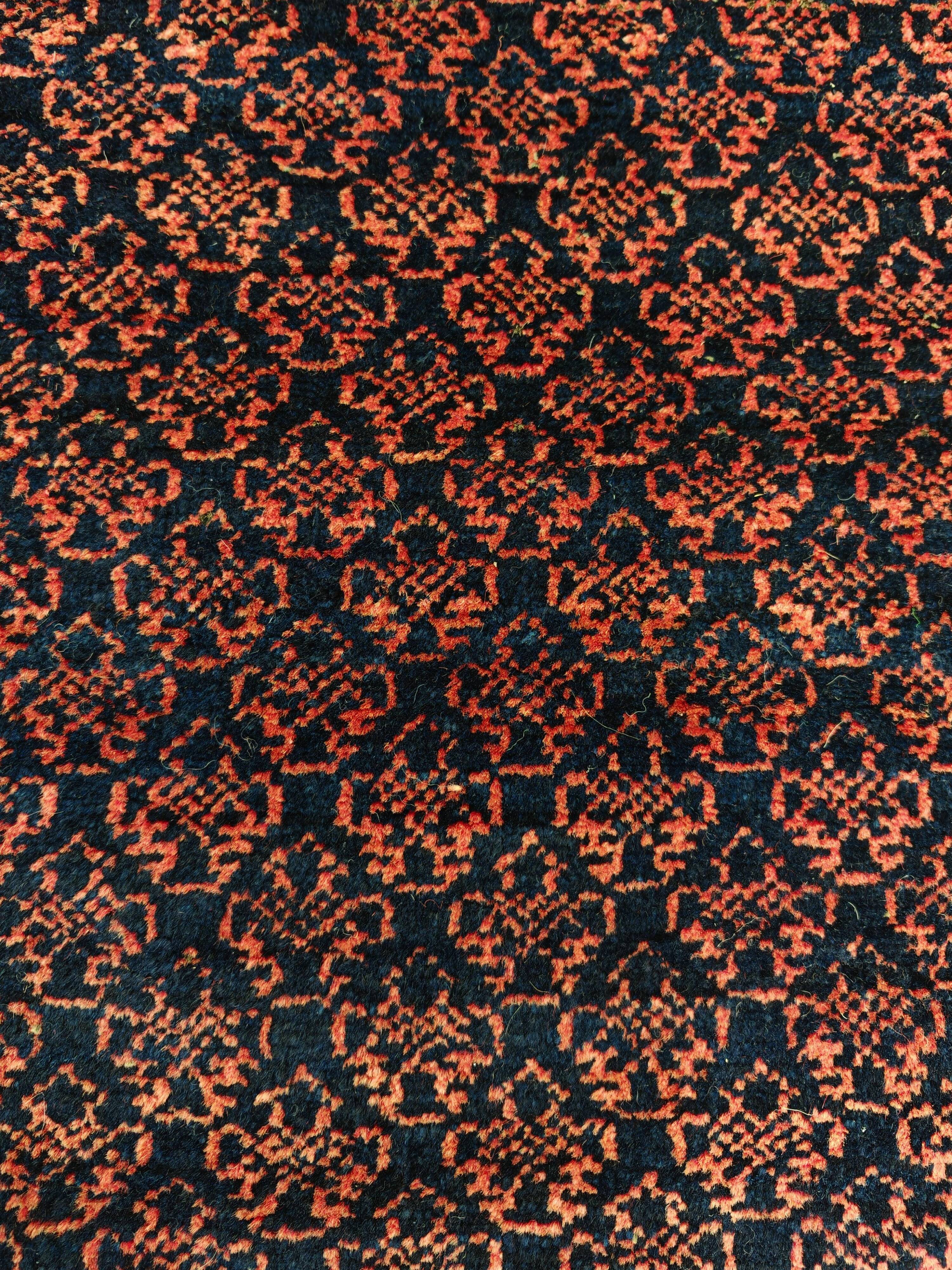 Vintage Persian Baluch prayer rug in wool from the 1950s.