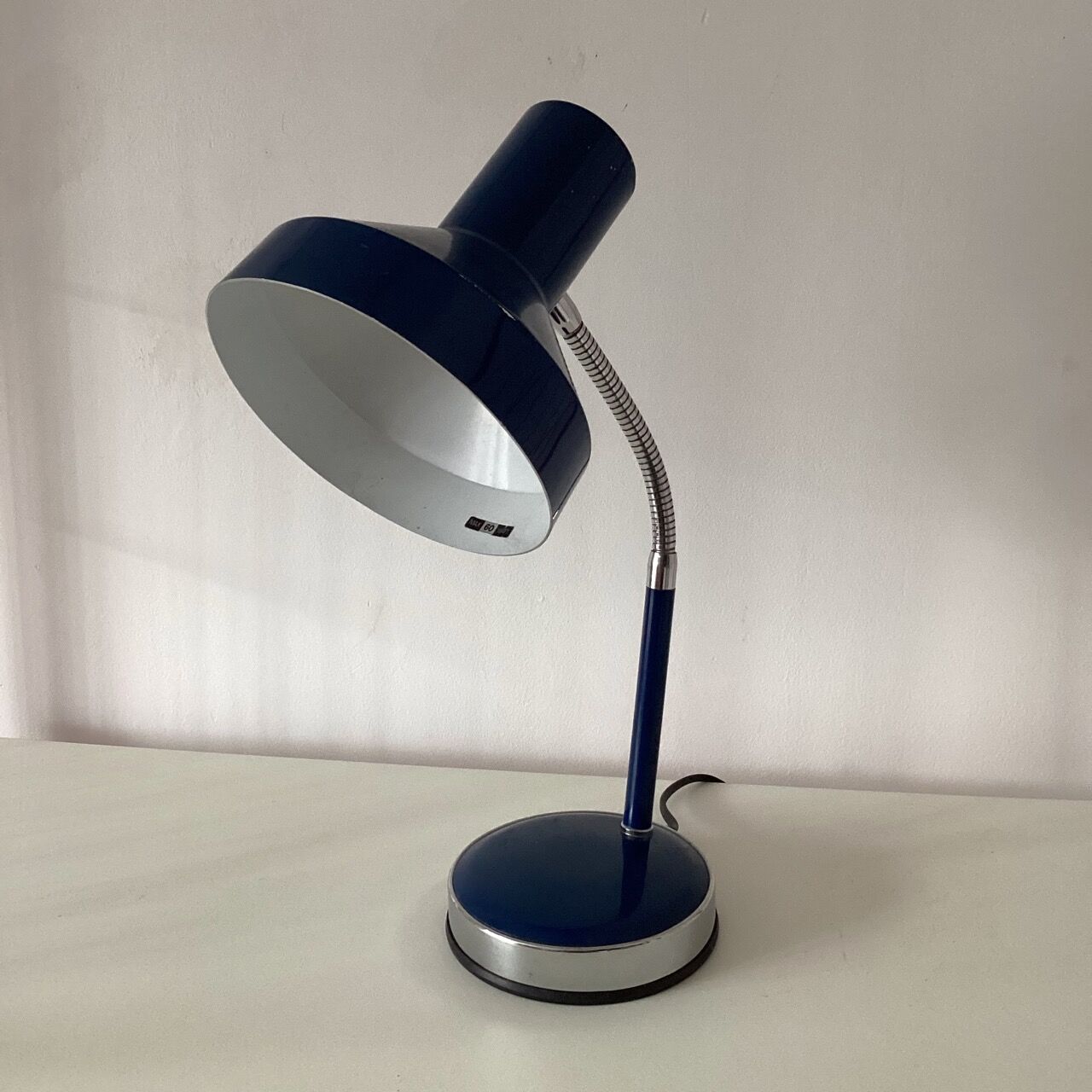 Blue desk lamp