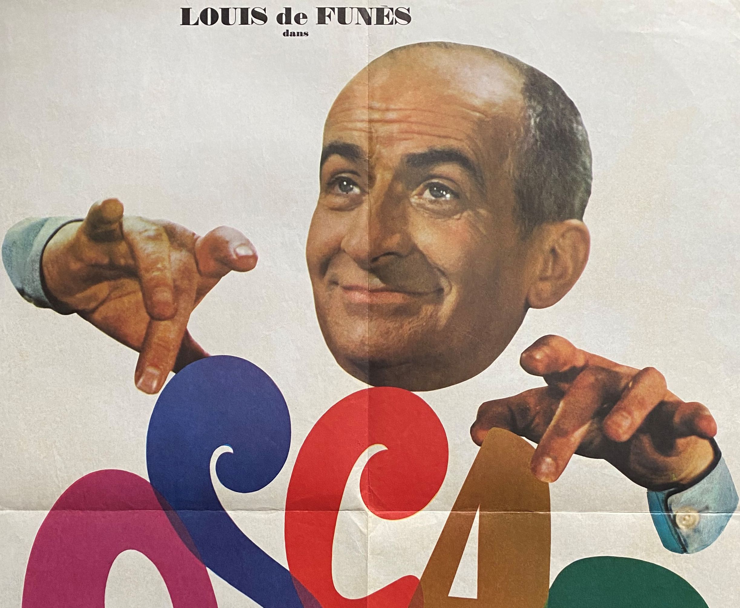 Movie poster "Oscar" Louis de Funes 60x80cm 1967