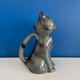 Vintage black cat jug pitcher
