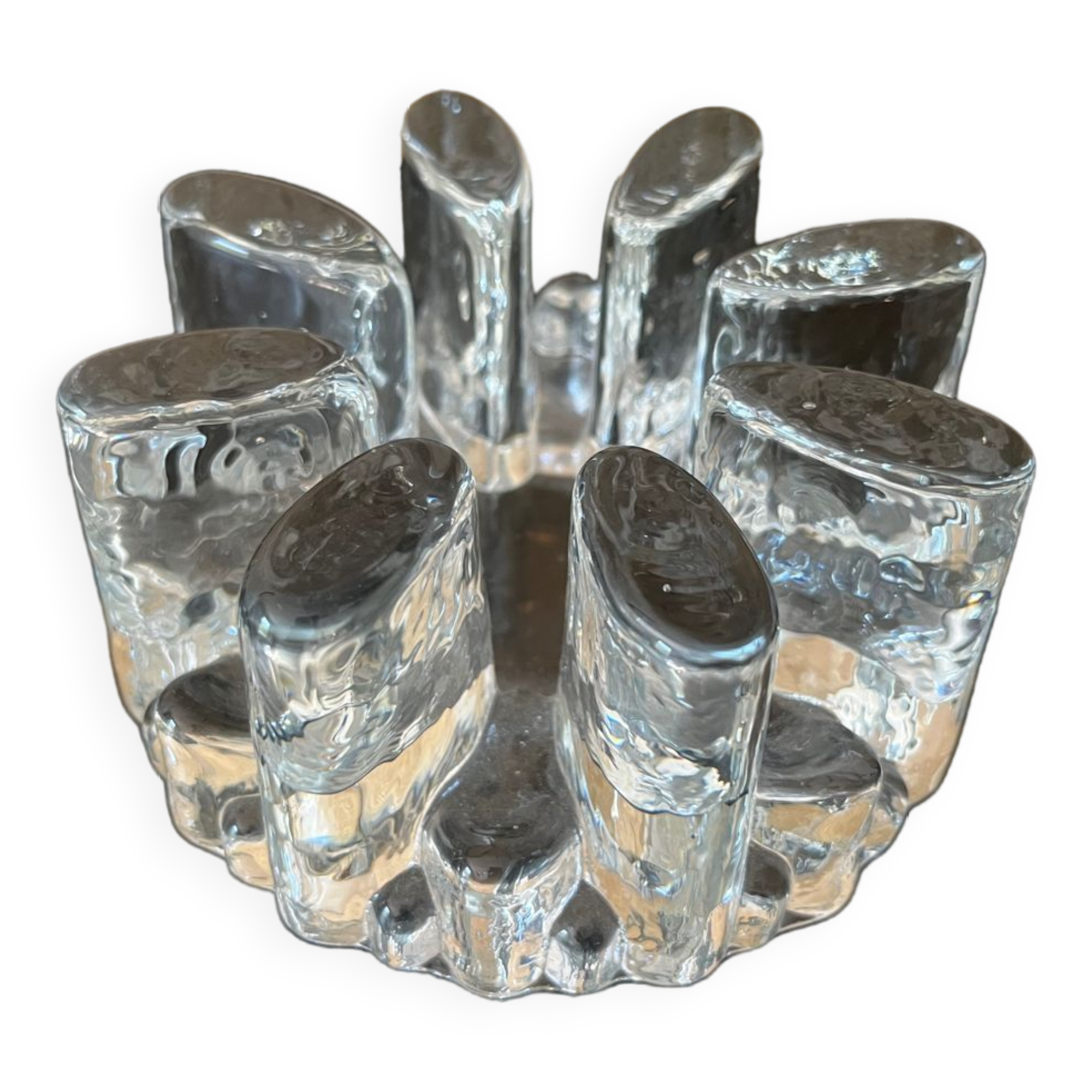 Plate warmer 1 candle thick glass