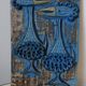 Brutalist wall plaque