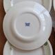 6 vintage dessert plates English earthenware Oxford floral pattern