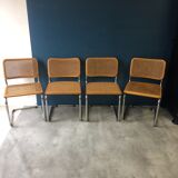 Series of 4 chairs B32 Breuer