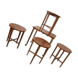 Set of english mid-century side tables