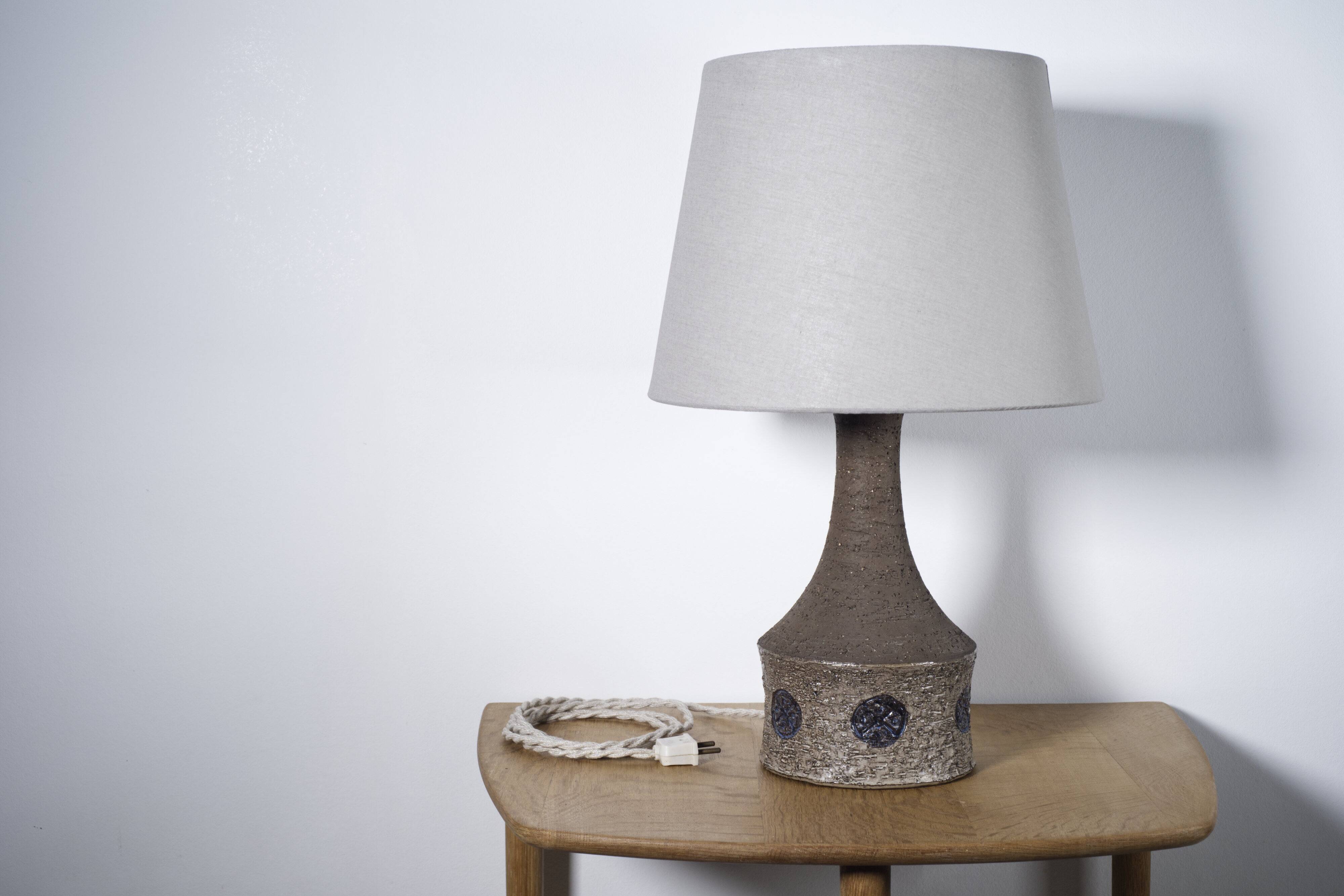 Danish mid-century ceramic table lamp