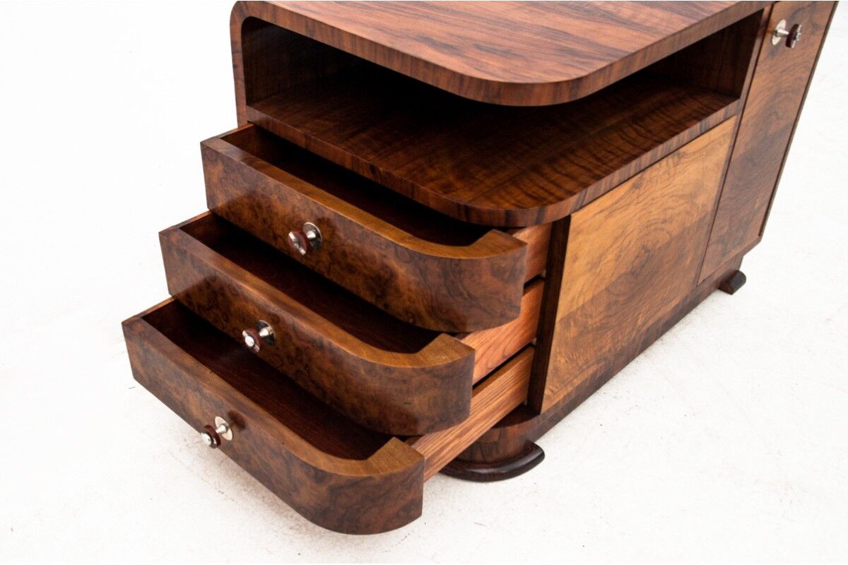 Art Deco chest of drawers, Poland, 1950s