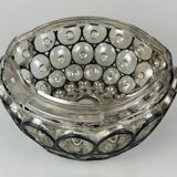 Plafonnier années 60-70 Glashütte Limburg Allemagne verre & métal