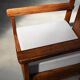 Pair of French modernist teak armchairs, 1960s