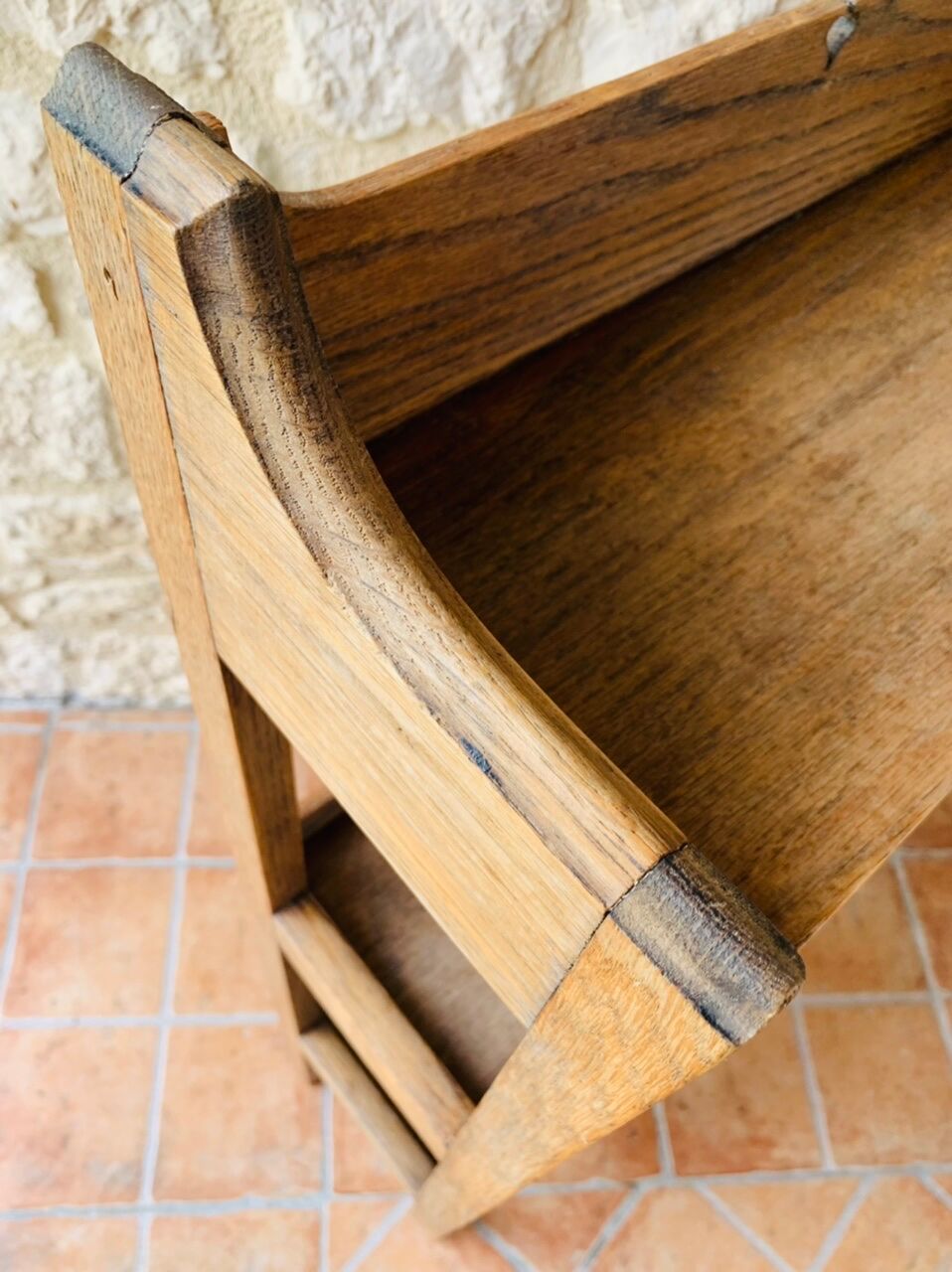 French farm 3-level shelf, circa 1940's