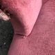 Duo de fauteuils vintage crapaud en velours saumon