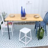 Patinated wooden chair