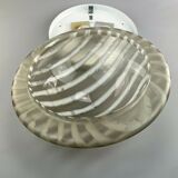 70s Peill & Putzler Plafoniere ceiling lamp glass space design lamp 70s