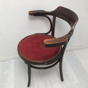 Old curved wooden chair